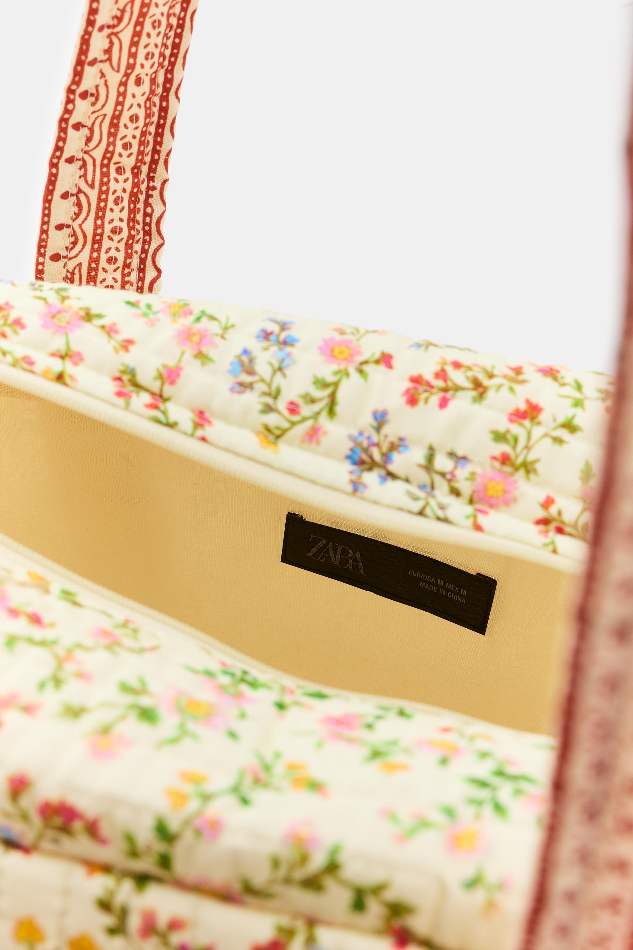 FLORAL PRINT QUILTED BAG
